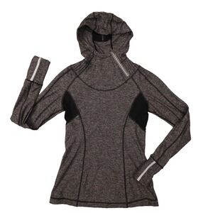 lululemon athletica Gray Hooded Long Sleeve Pullover